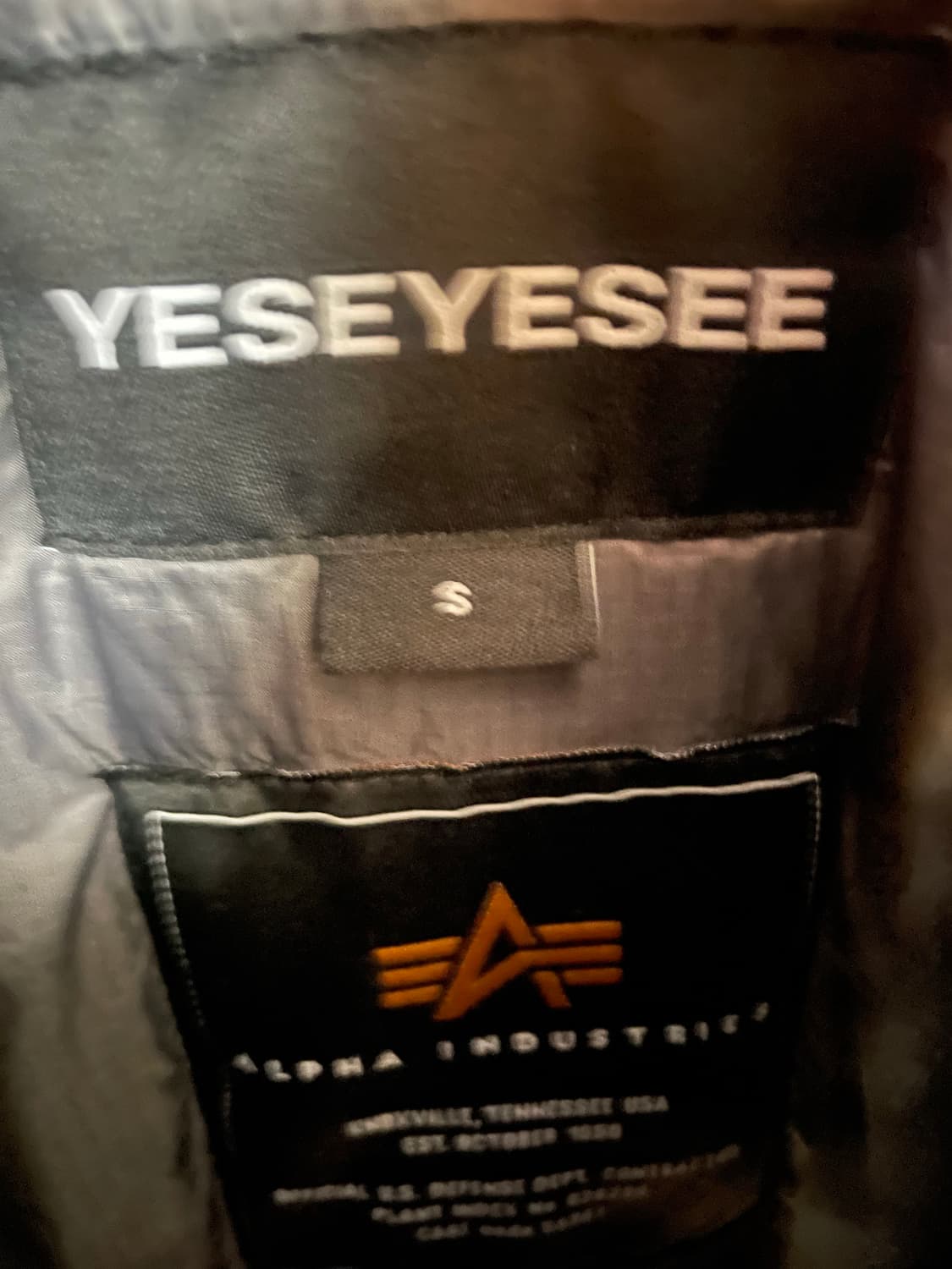 YESEYESEE 알파인더스트리 B-15 봄버 가죽 자켓 S 상품이미지3