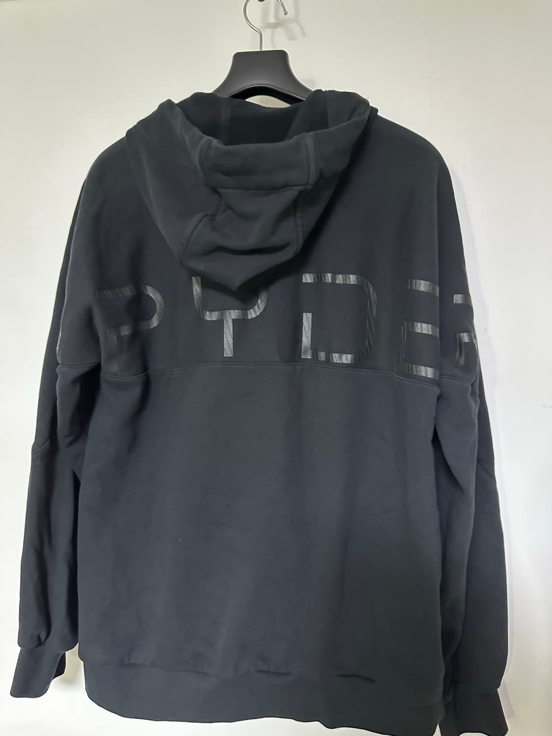 스파이더 후드 집업 블랙 색상 XL 상품이미지2