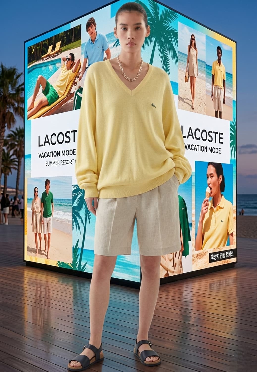 77/88.라코스테 매쉬 브이넥니트 상품이미지1