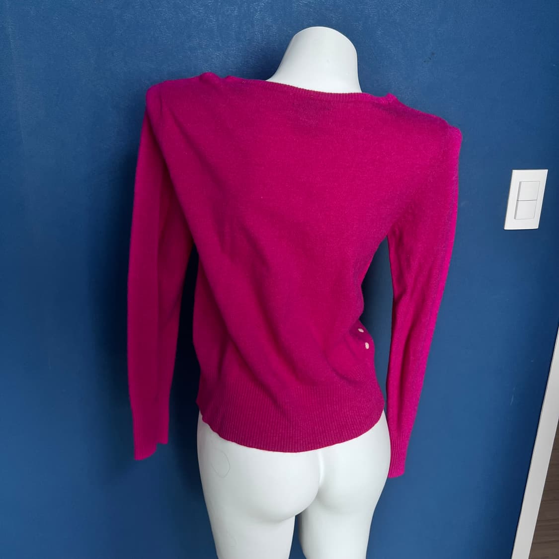 Hennin sports 핫핑크 도트 가디건 상품이미지3