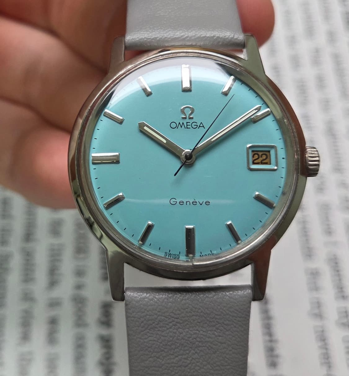 빈티지 오메가 제네브 싱글데이트 민트 600번대 수동 메커니컬 드레스워치 상품이미지1