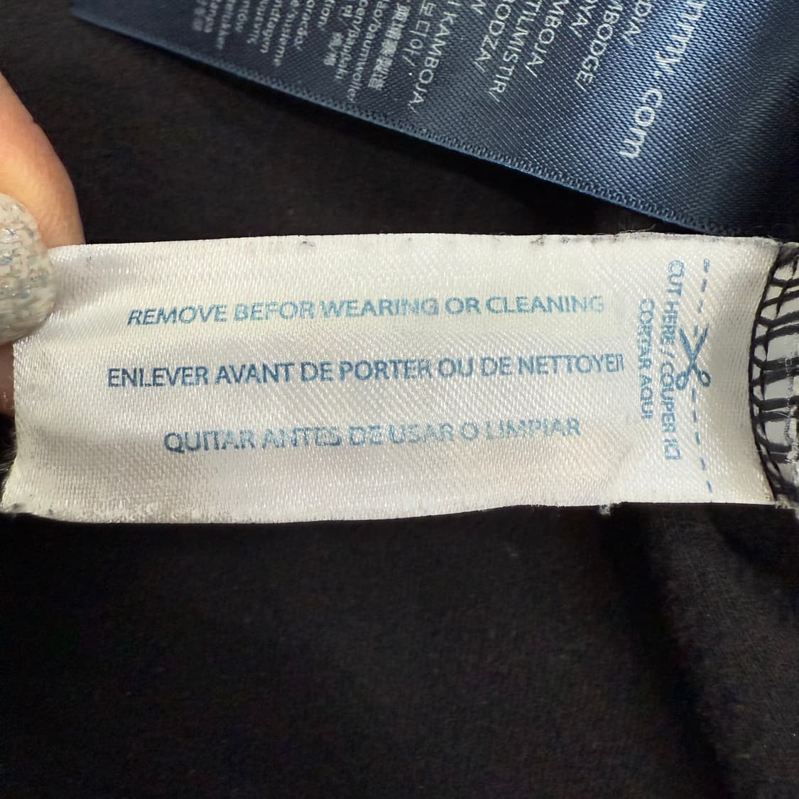 [XL] 타미힐피거 크루넥 스웨트셔츠 맨투맨 블랙 1824 상품이미지6