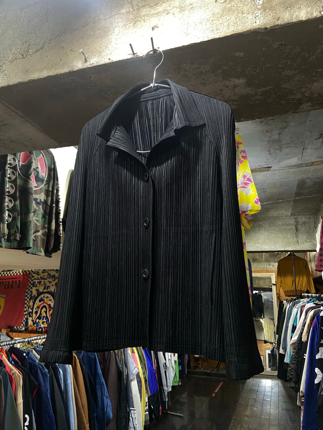 1998 Issey Miyake 플리츠 플리즈 빈티지 라인 자켓 상품이미지1