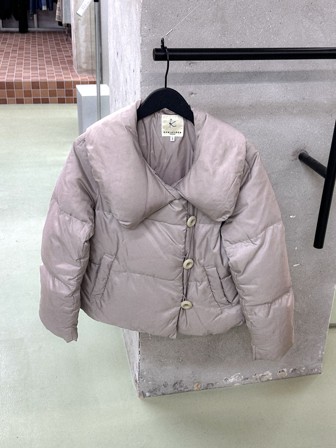 kumijyoku grayish beige down jacket 상품이미지4