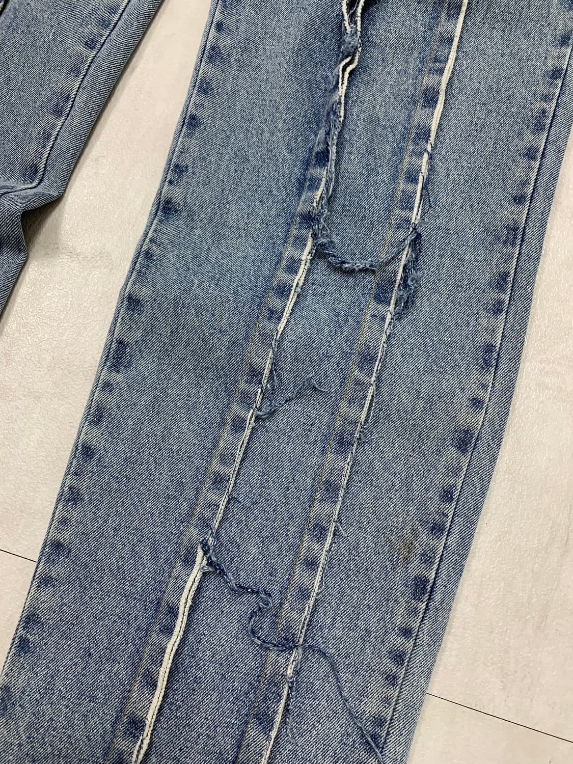 Luoneer 그런지 데님 팬츠 #659 상품이미지4