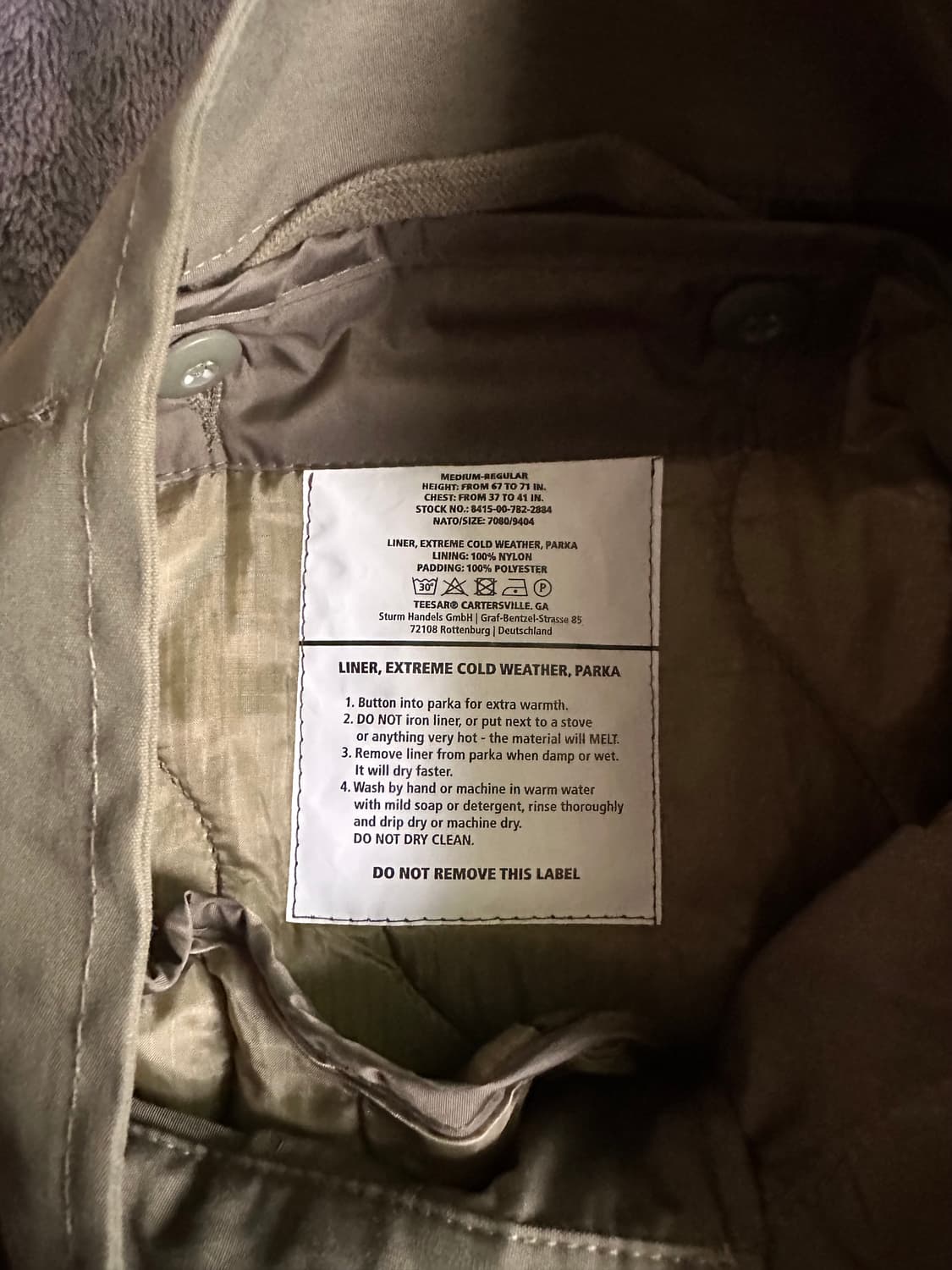 밀텍 M65 파카 상품이미지2