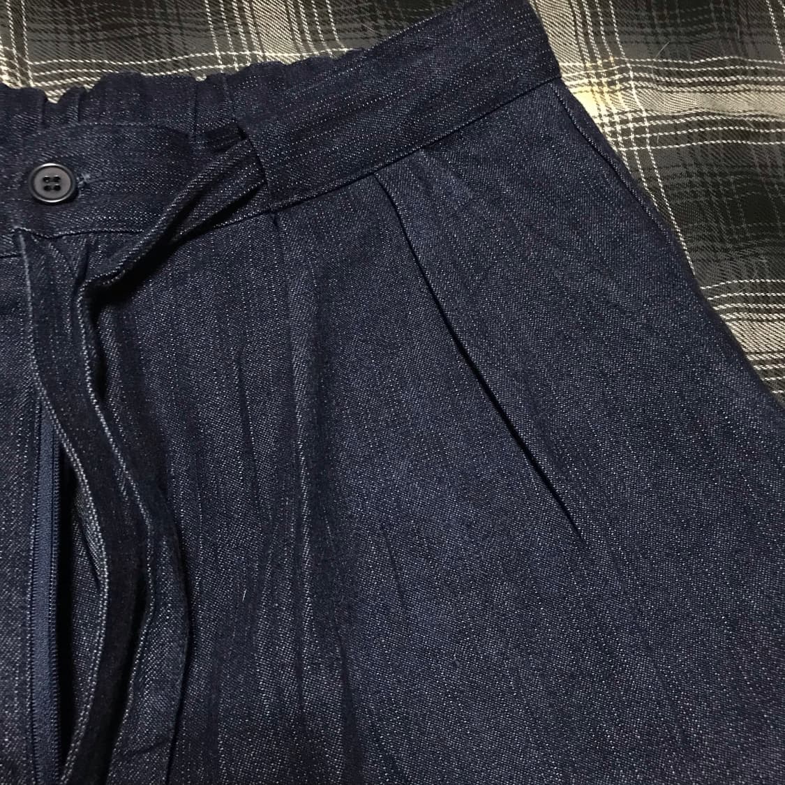 재팬 90s 핀턱 m65 믹스 와이드 데님 팬츠 상품이미지5