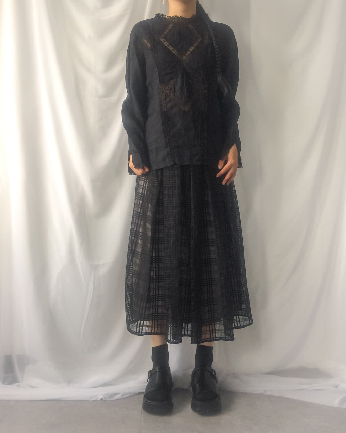 Pattern point blouse 상품이미지6