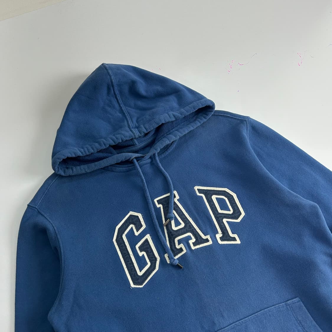 Gap 갭 네이비 로고 블루 후드티 상품이미지4