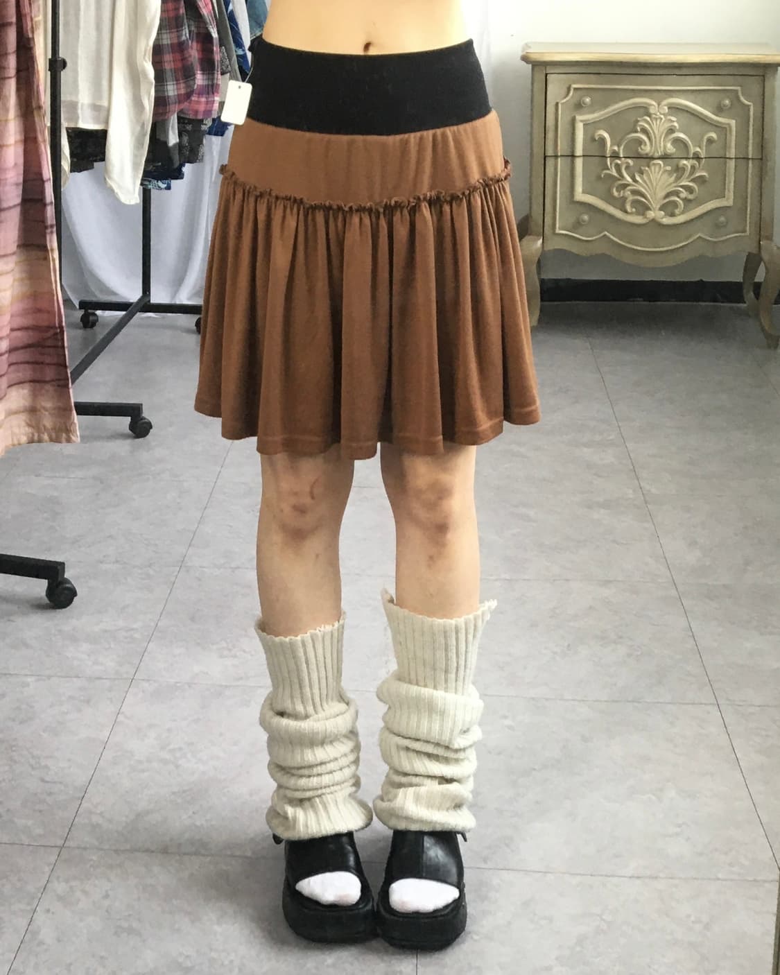 Layer mini skirt 상품이미지3