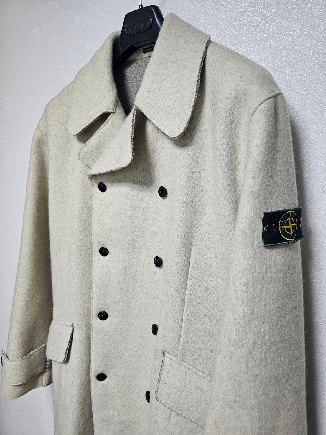 스톤아일랜드 aw1995 아카이브 그린엣지 울 피코트 상품이미지10