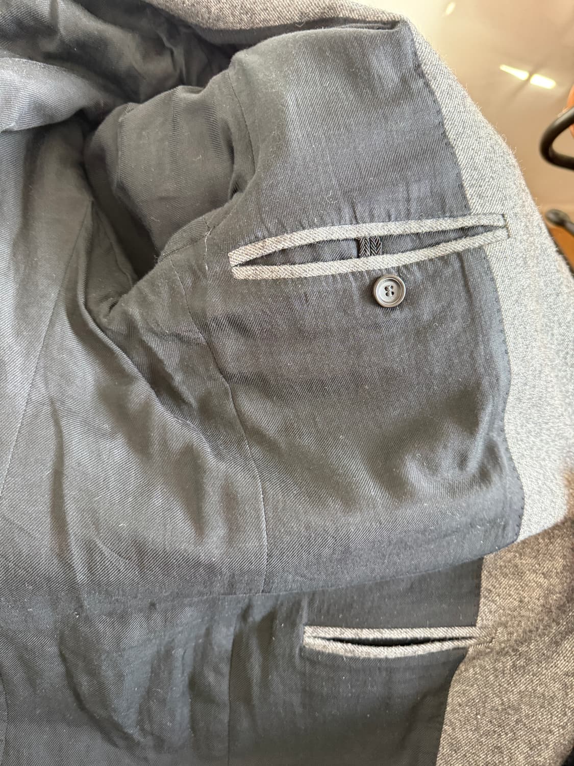 새상품) claudio tonello X 꼬르소꼬모 그레이자켓 46사이즈 상품이미지7