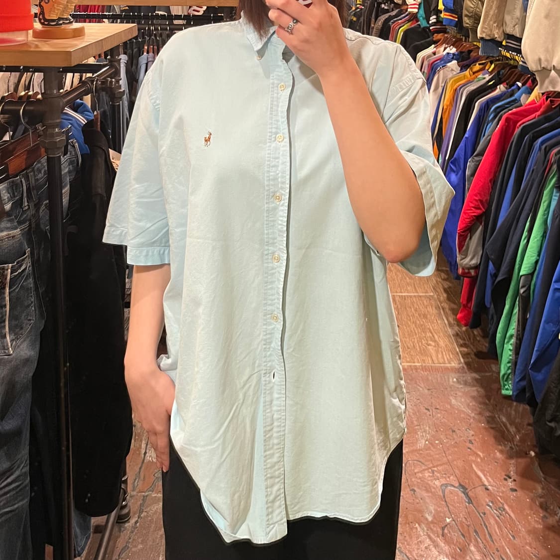 [HI] 폴로 반팔 셔츠 블루 상품이미지1