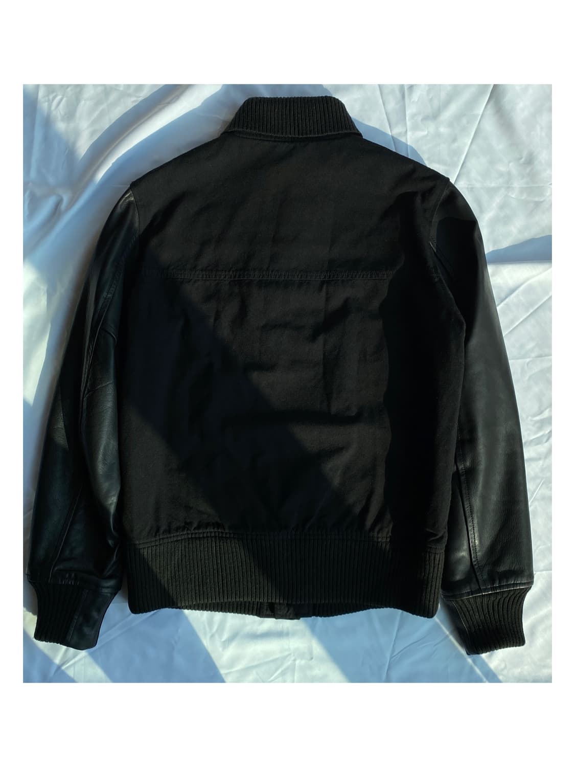 꼼데가르송 옴므 헤비 울 레더 블루종 자켓 아카이브 옴므플러스 봄버 상품이미지5