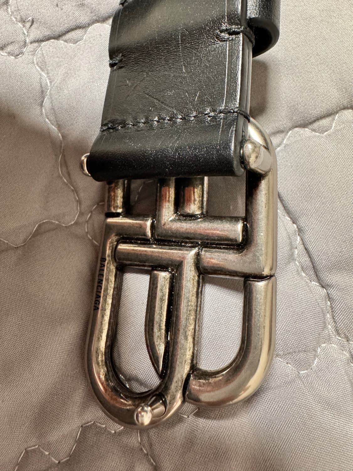 발렌시아가 BB 로고 벨트 90cm 상품이미지8