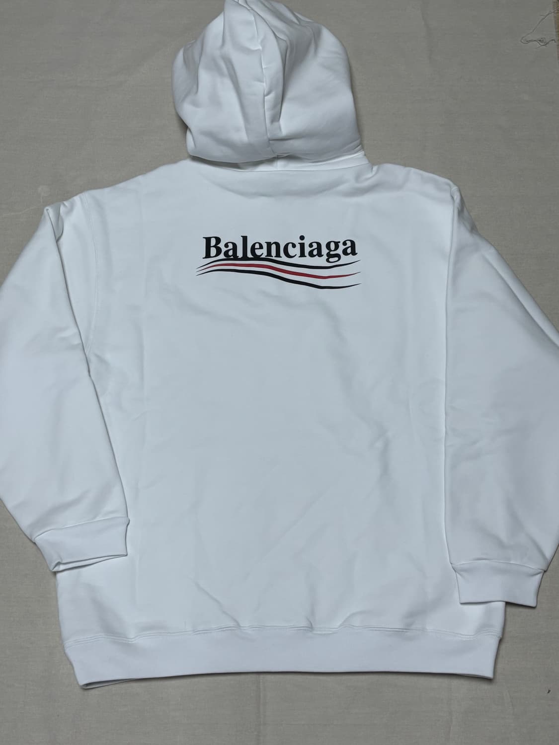 [새상품급/백화점판] 발렌시아가 웨이브 로고 후드티 [105] 상품이미지4