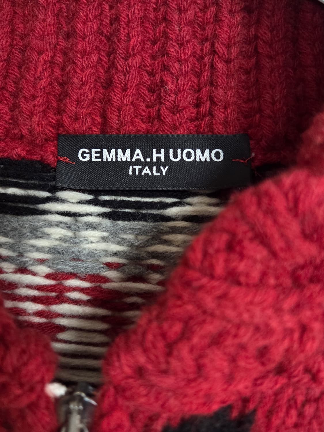 GEMMA.HUOMO 별 패턴 숄카라 니트 상품이미지2