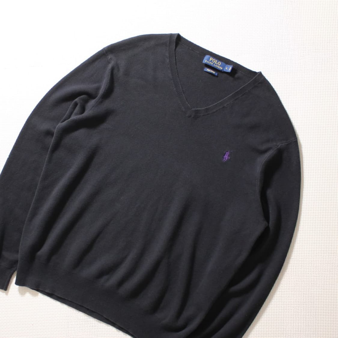 Polo 폴로 랄프로렌 퍼플포니 브이넥 니트 상품이미지2