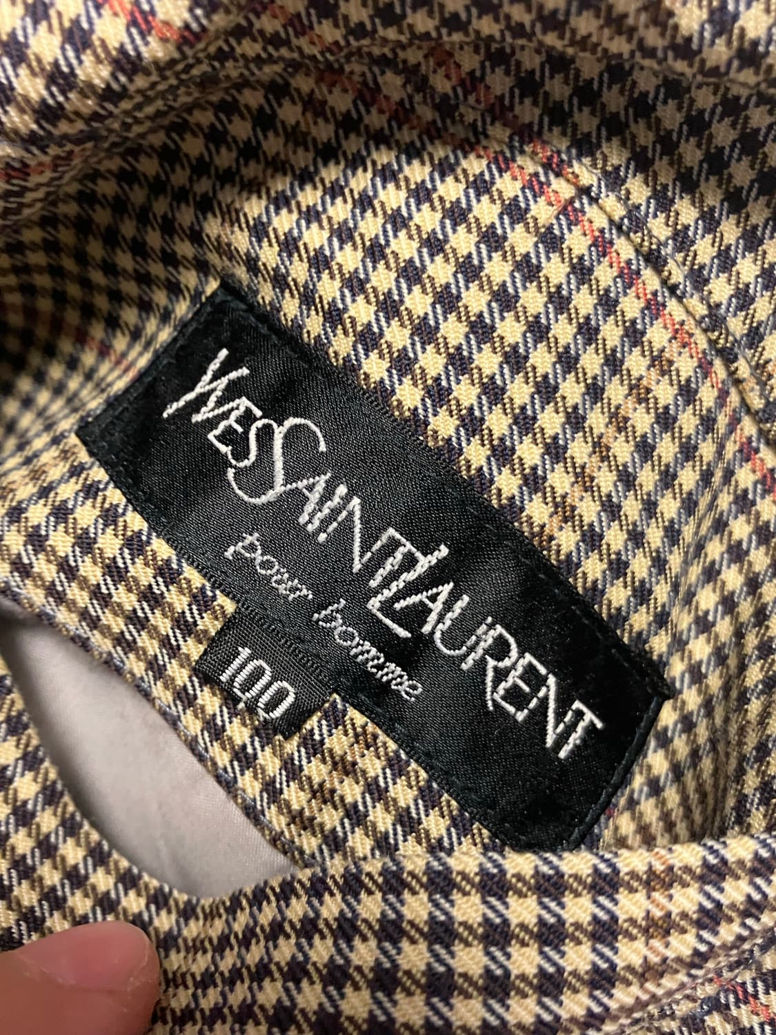 90s 입생로랑 YSL 리버시블 블루종 봄버 자켓 상품이미지7