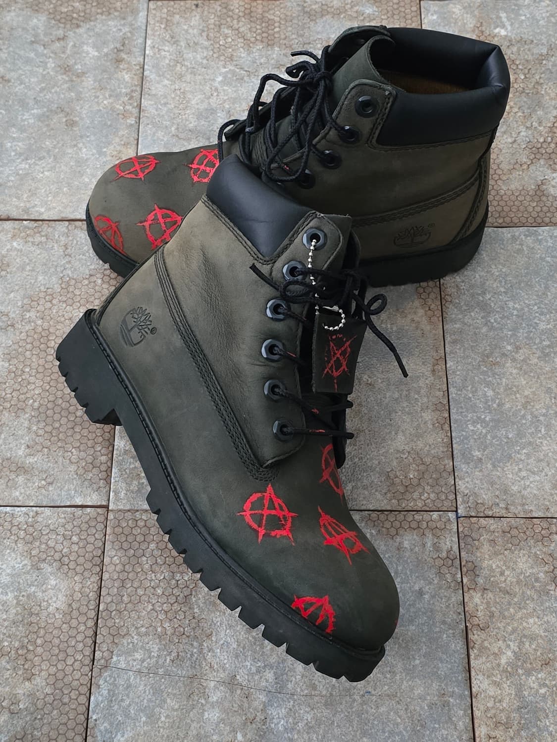 (225)팀버랜드 6인치 프리미엄 카키 워커 부츠 상품이미지6