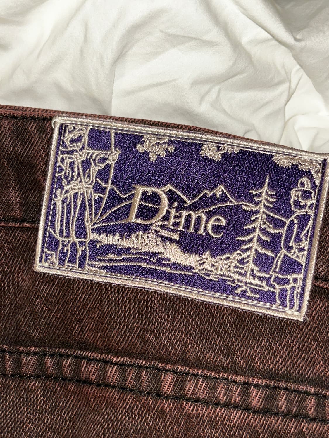 다임 클래식 배기 데님 샌드블라스트 코퍼 (와인) 상품이미지3