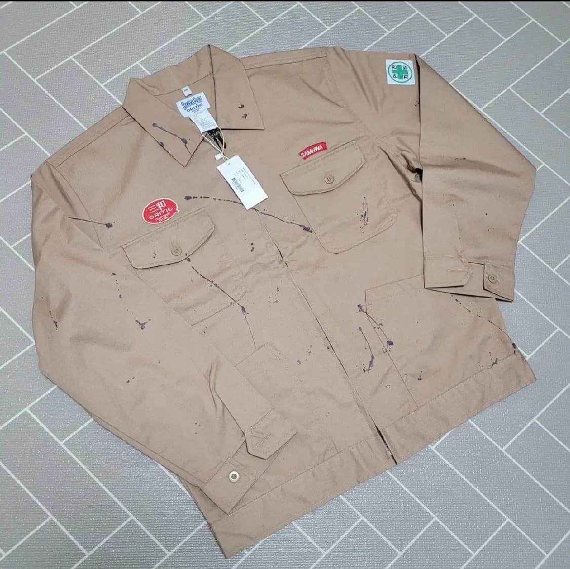 새상품) 크리틱×삼화 콜라보 워커 자켓 팬츠 L/XL 상품이미지4