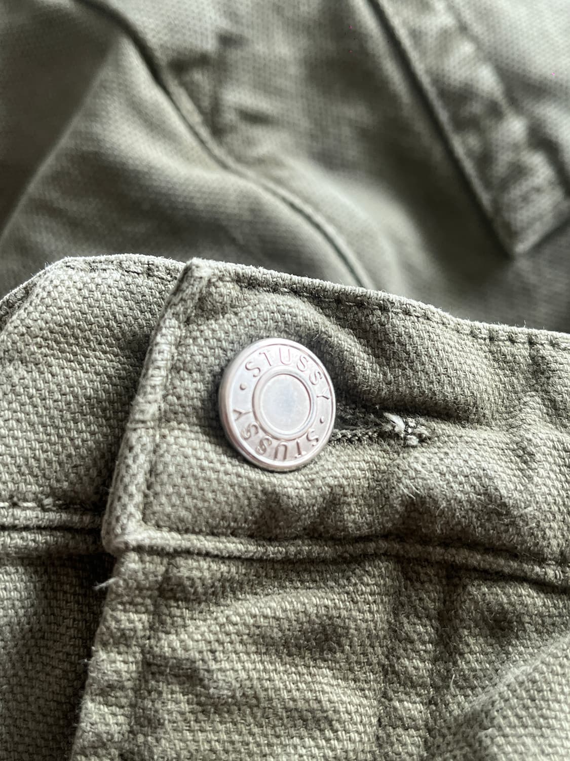stussy 스투시 데님 빅올진 올리브 컬러 30 상품이미지5