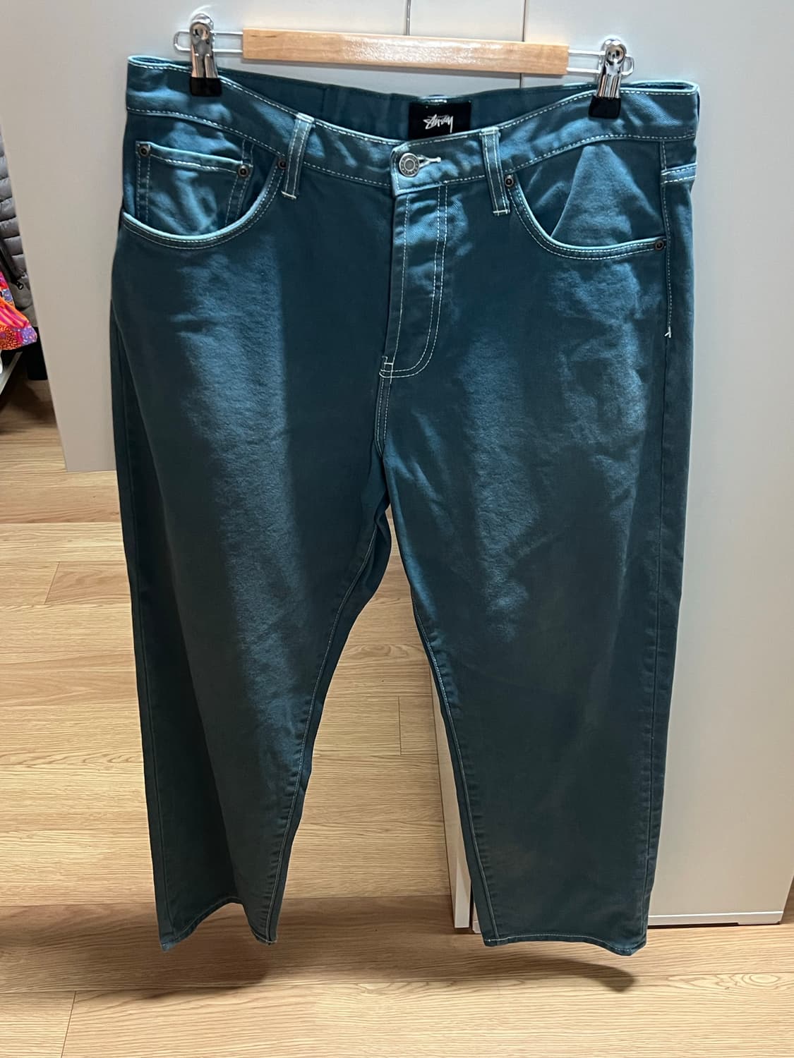 스투시 팬츠(청록컬러) 상품이미지4