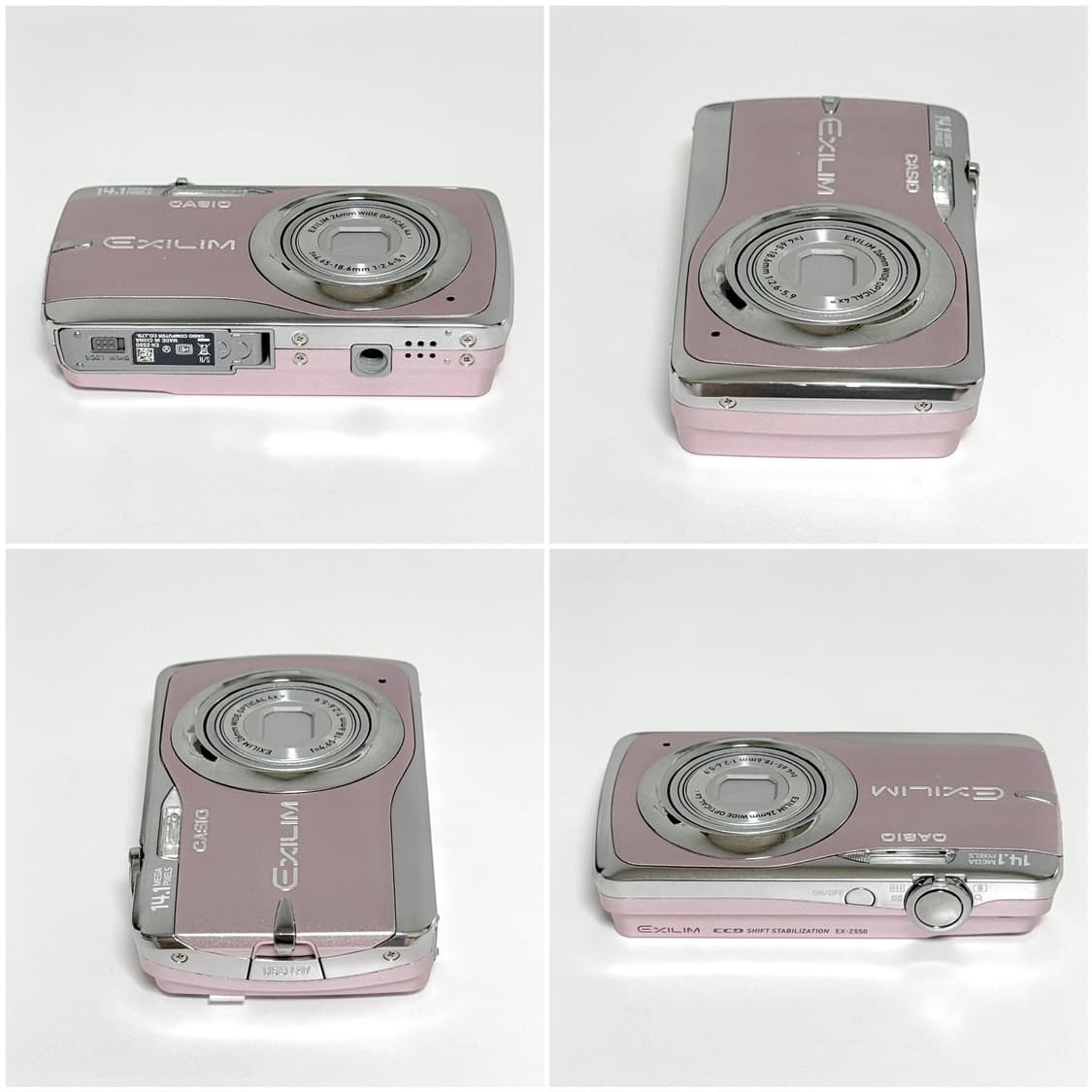 카시오 엑슬림 Z550 베이비핑크 빈티지디카 상품이미지3