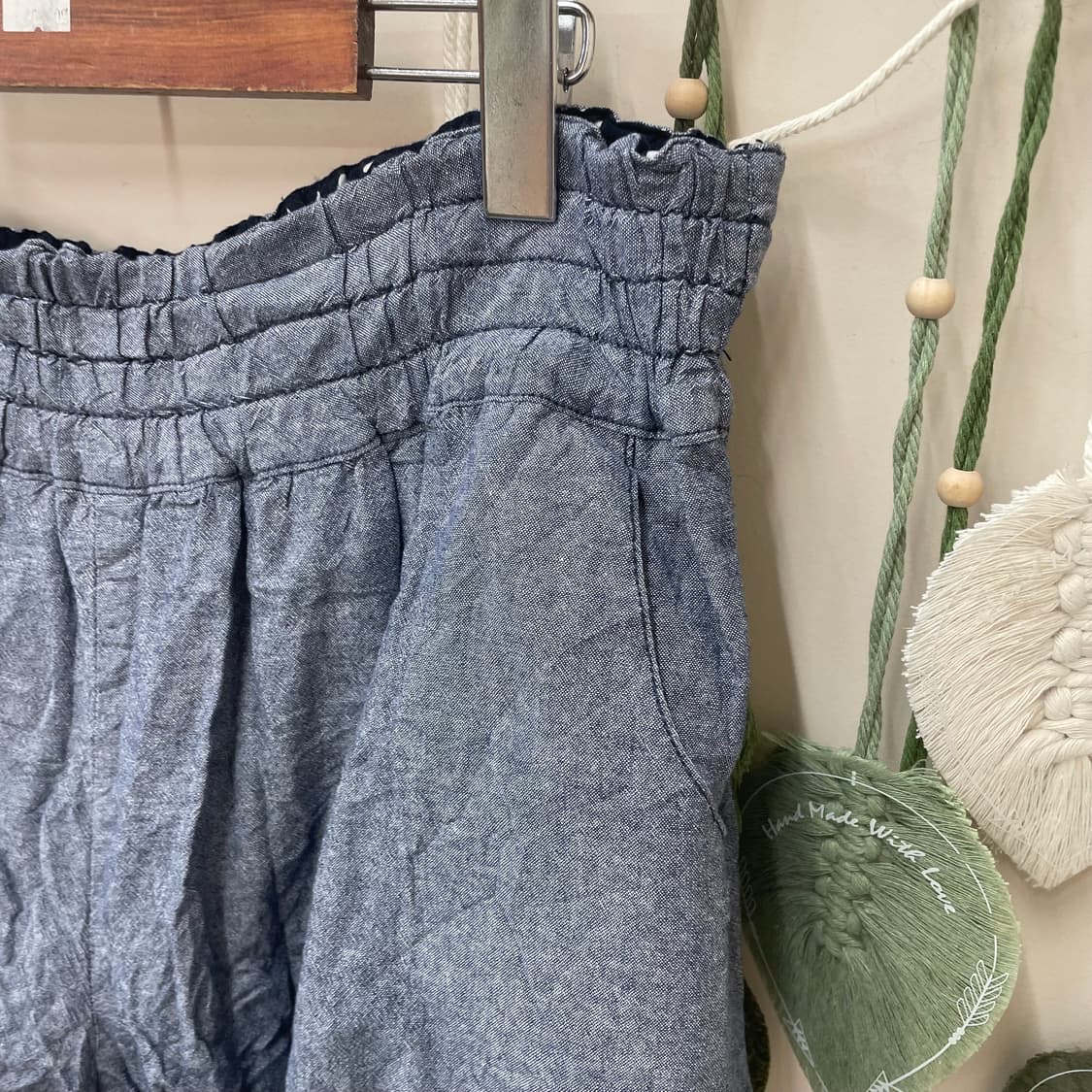 모리 페어리 괴짜 리버시블 도트 데님 벌룬 숏 팬츠 상품이미지4