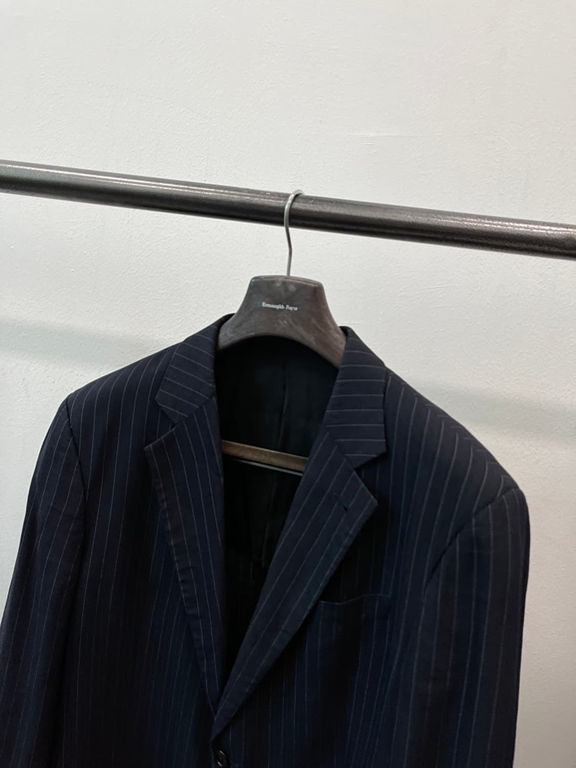 110) 알마니꼴레지오니 스트라이프 린넨자켓  상품이미지2