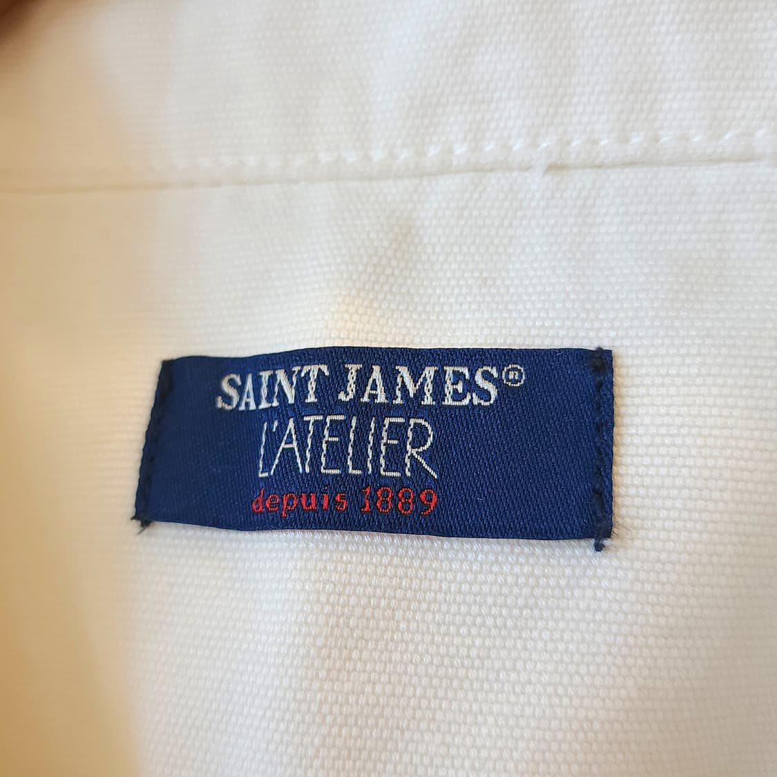 세인트 제임스 풀오버 미 해군 아노락 캔버스 화이트 L 상품이미지5