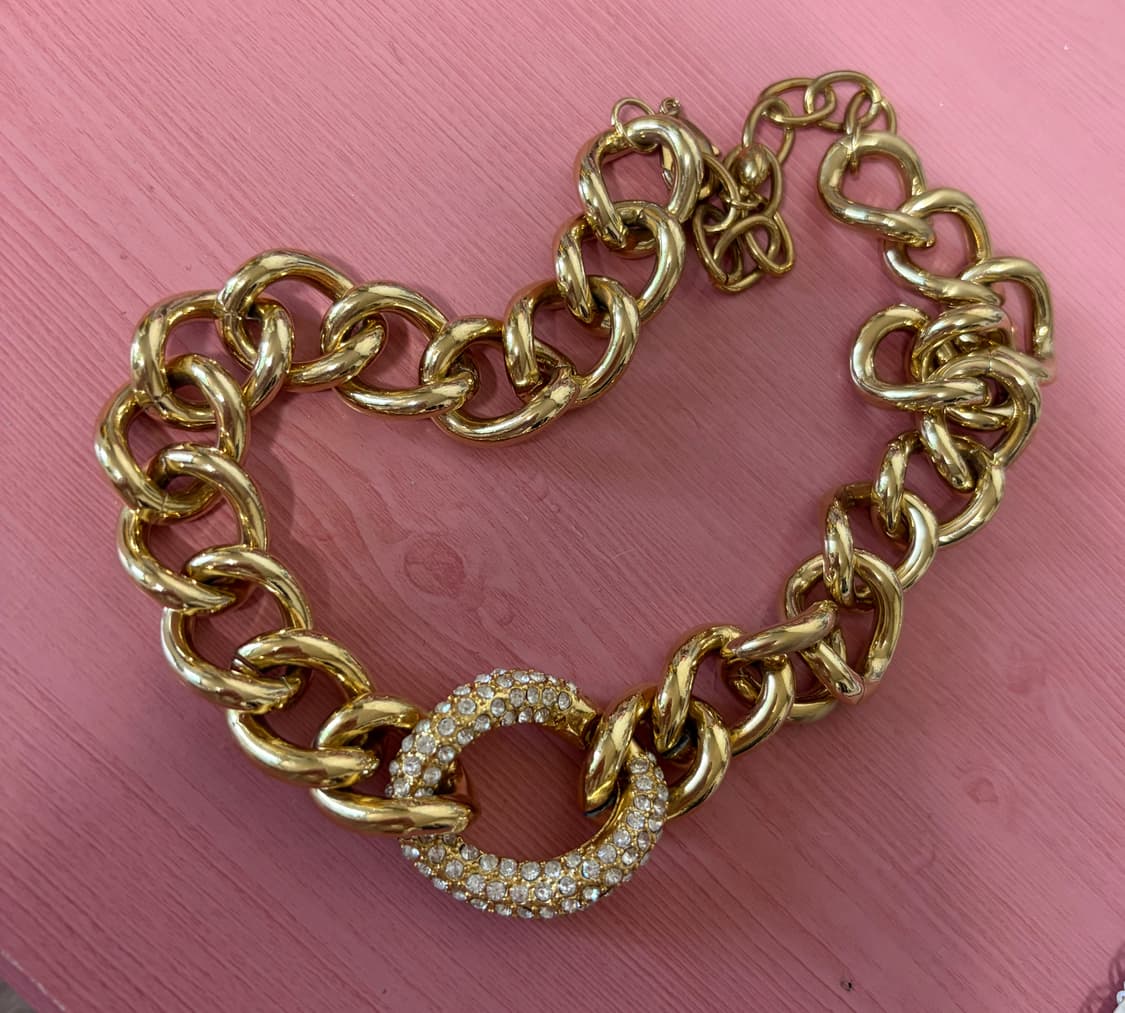 오네갸루 갸루 목걸이 걀마 골드 착샷ㅇ 상품이미지1