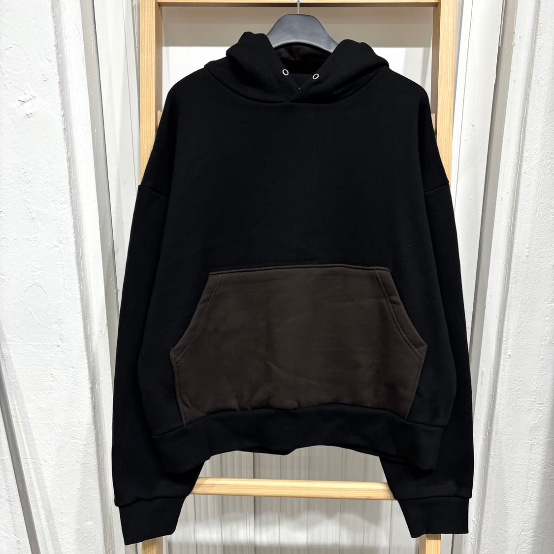 [새상품] 배색 기모 후드티 2컬러 상품이미지4