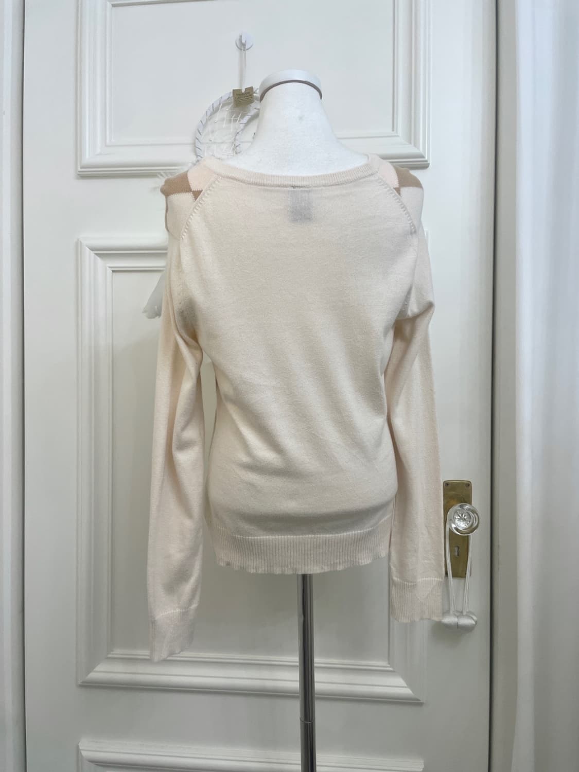 GAP pink beige argyle lovely knit top 상품이미지3