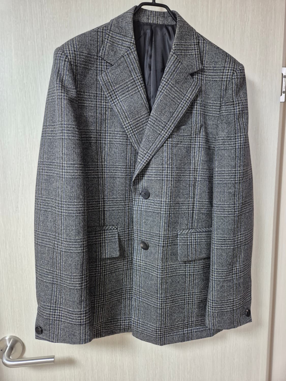 23FW 우영미 메인체크 자켓  48 (100) 울자켓 상품이미지3