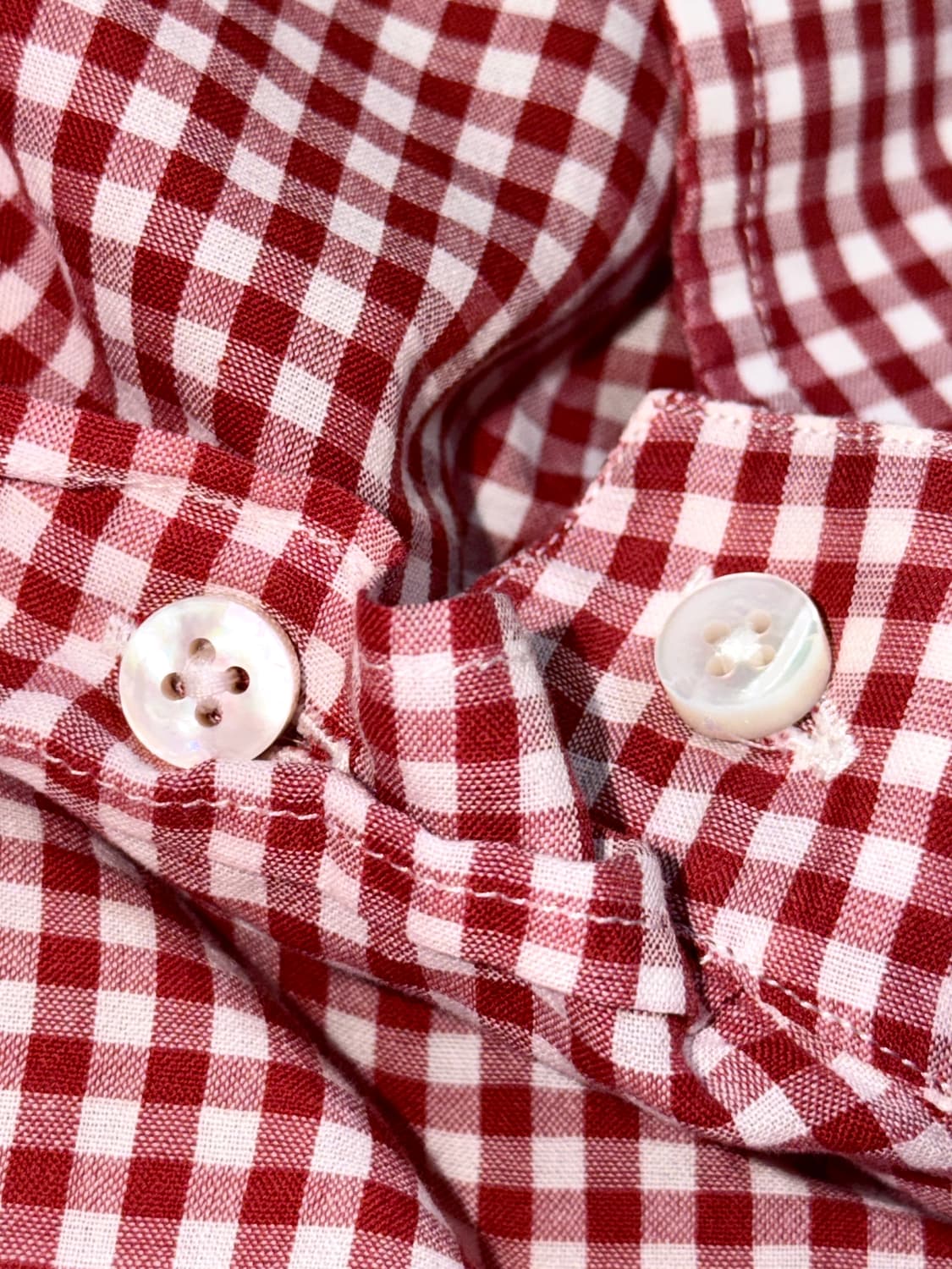 보테가베네타 자개 단추 체크셔츠 50 상품이미지5