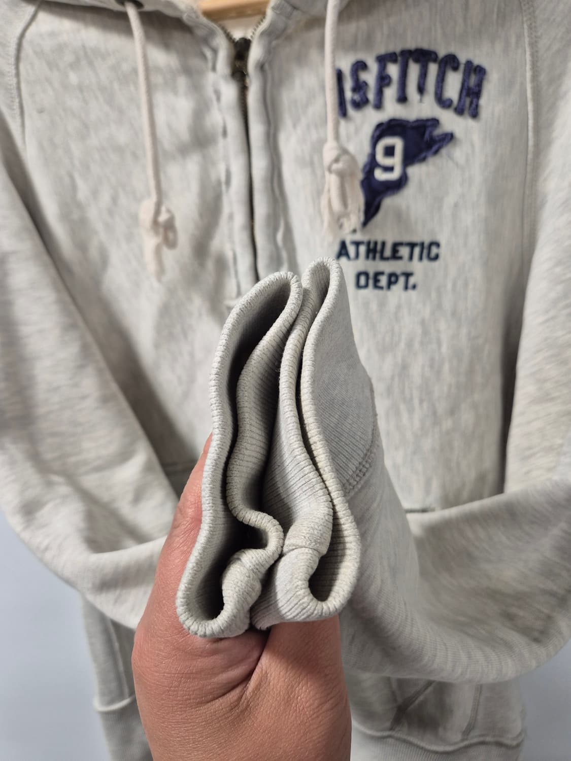 아베크롬비 Y2K 대장급 멜란지그레이 반집업 후드티(상태A급) 상품이미지6