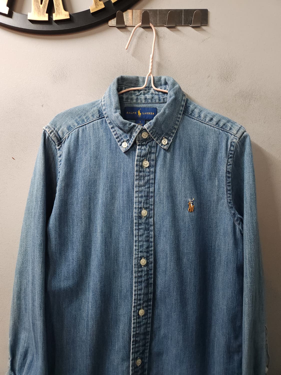 폴로 랄프로렌 보이즈 청 데님 셔츠 상품이미지3
