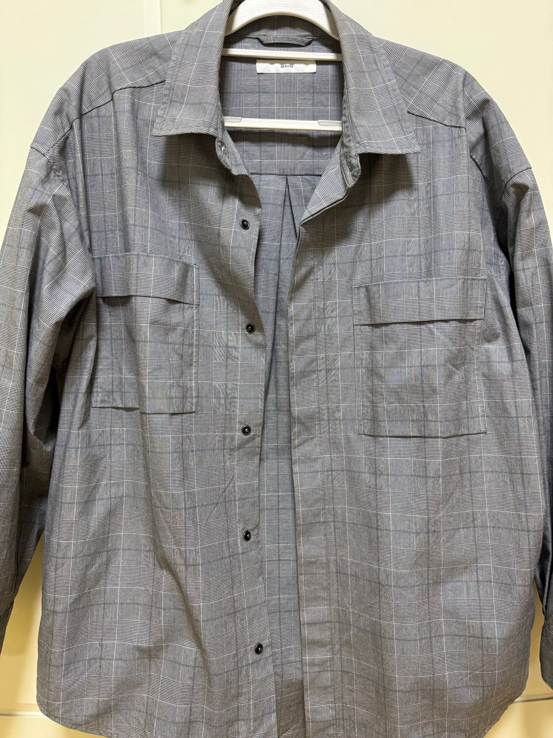 Beaker 비이커 스트라이프 체크 옥스포드 셔츠 자켓 사이즈 100 상품이미지7