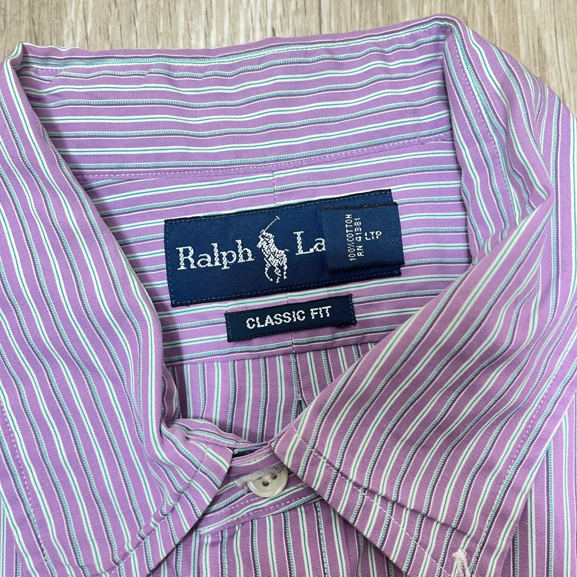 폴로 랄프로렌 남성 스트라이프 버튼 셔츠 L(100) 상품이미지3