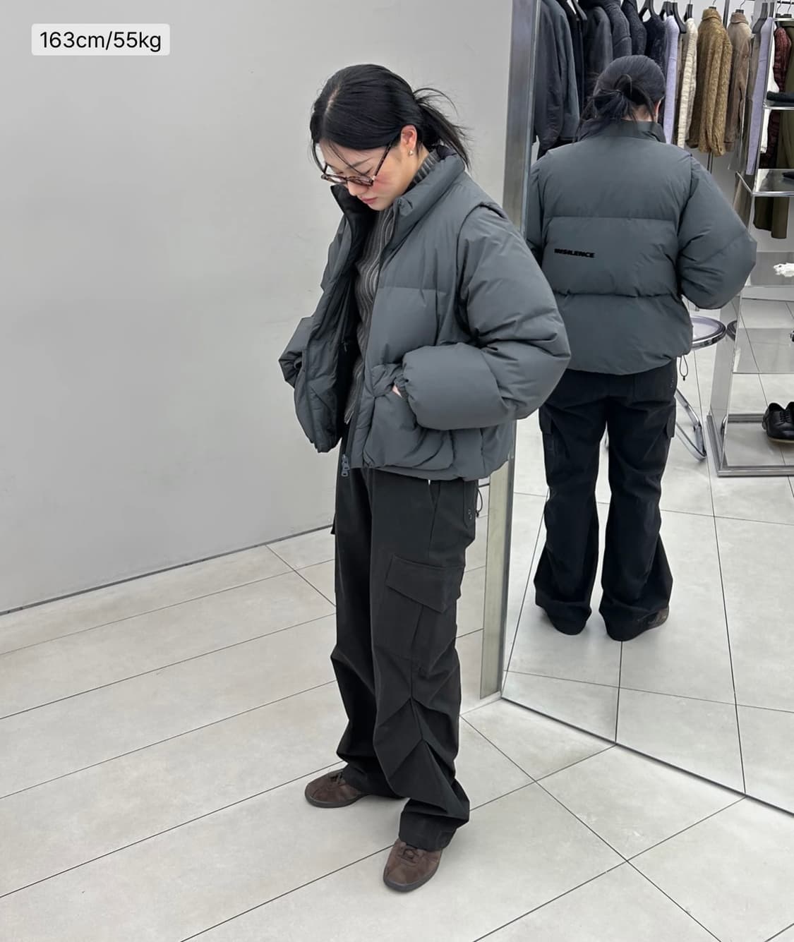인사일런스 포켓 핀턱 카고 팬츠 상품이미지4