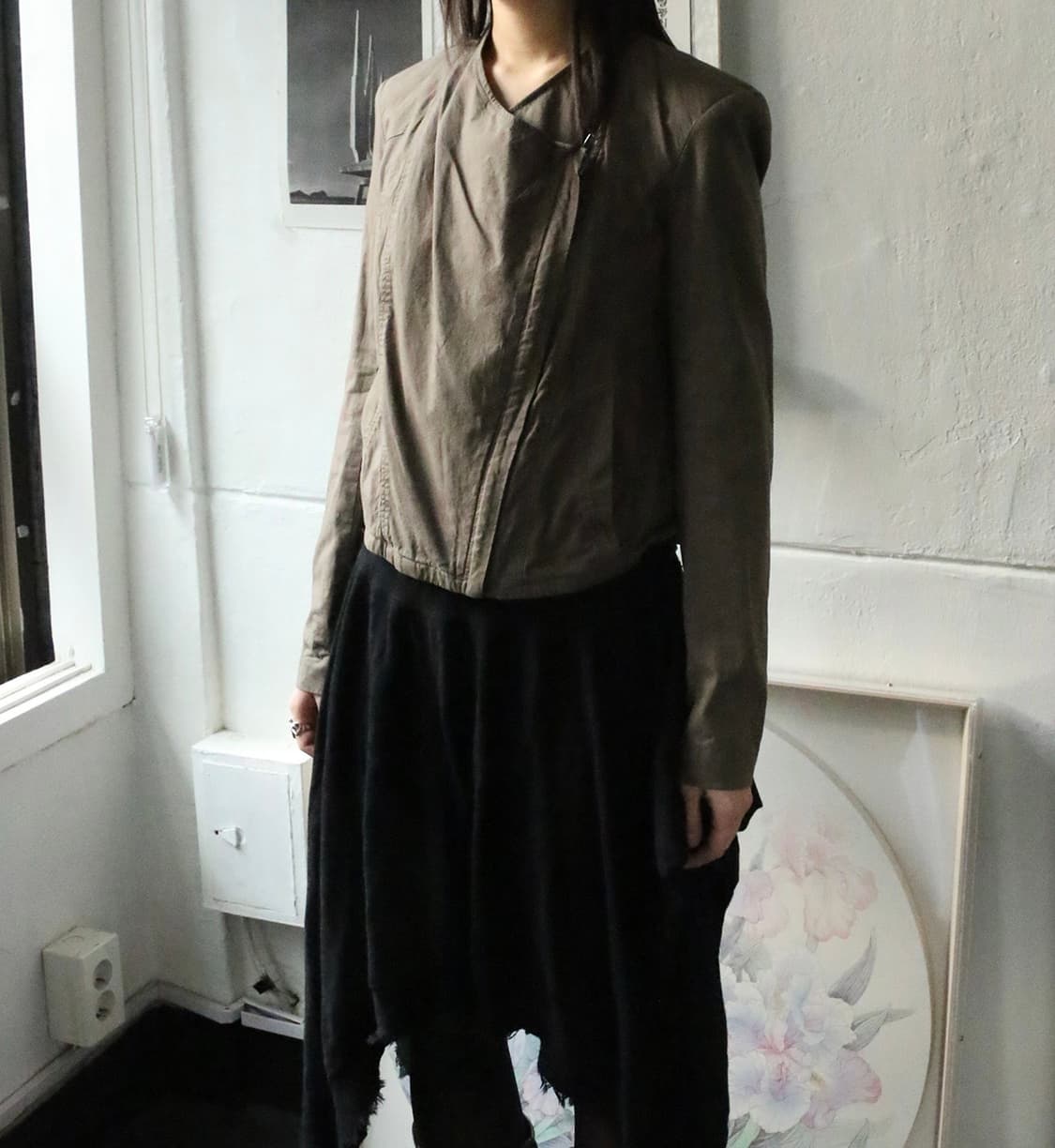 헬무트랭 USA 비대칭 바이커 자켓 상품이미지1