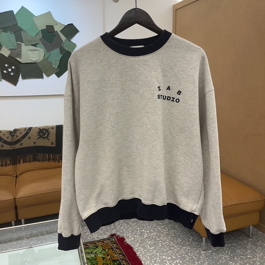 아이앱스튜디오 오트밀 약기모 스웻셔츠 맨투맨 100 C06227 상품이미지2