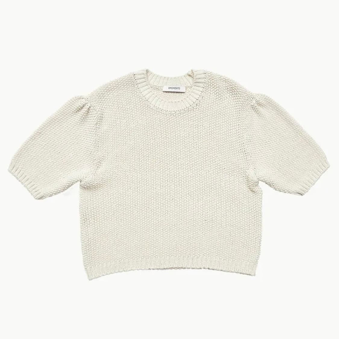 아모멘토 벌룬 슬리브 니트 탑 상품이미지2