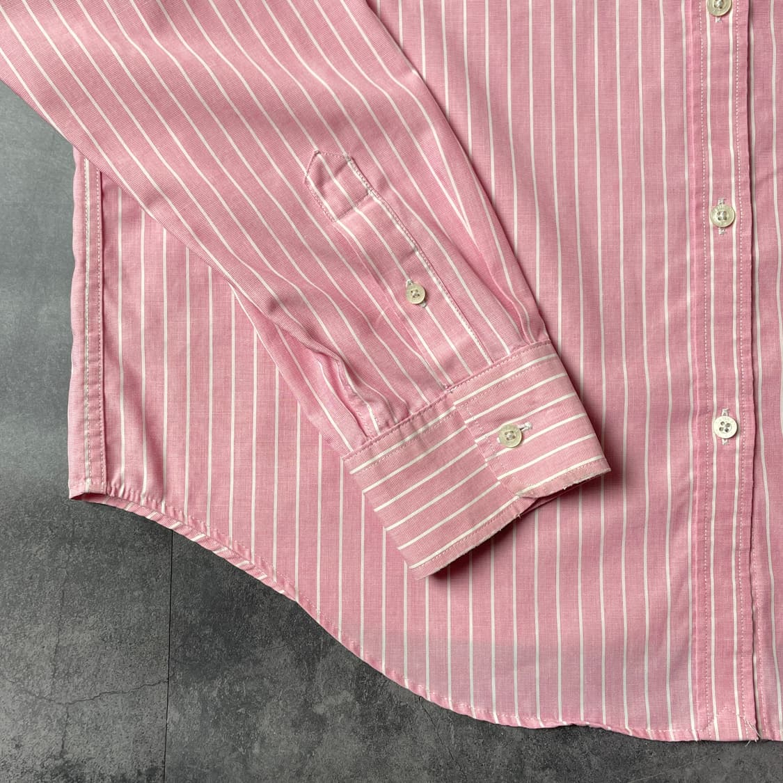 RALPH LAUREN 랄프로렌 그린라벨 빈티지 핑크 스트라이프 셔츠 상품이미지4
