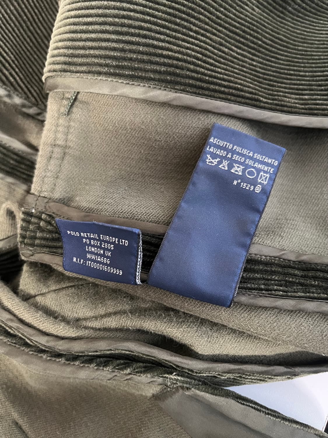 S) 랄프로렌 여성 빈티지 코듀로이 자켓 카키 상품이미지8