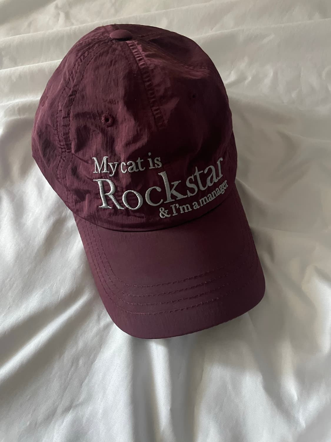 💚구매자무료나눔💚 조거쉬 Rockstarcat Nyloncap 버건디 상품이미지6