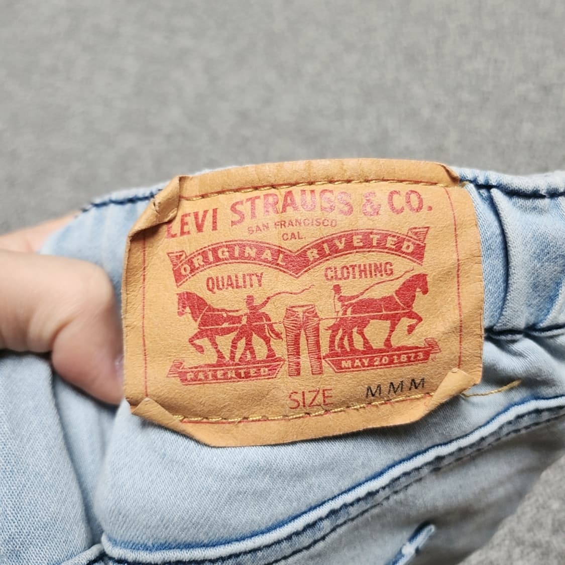 [M] 리바이스 연청 여성 스키니 청바지 (2964) 상품이미지3