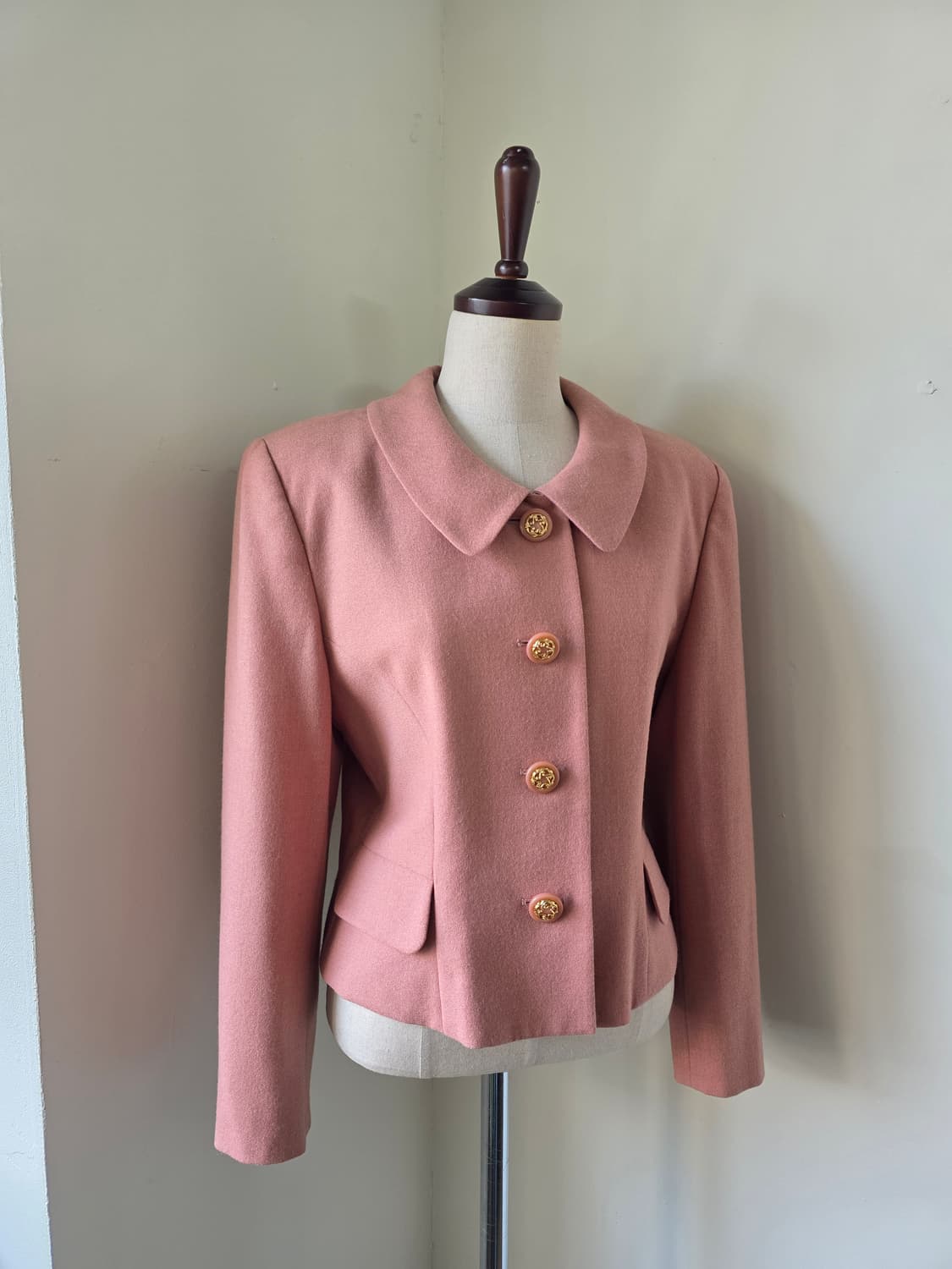 핑크 울100 자켓 상품이미지2